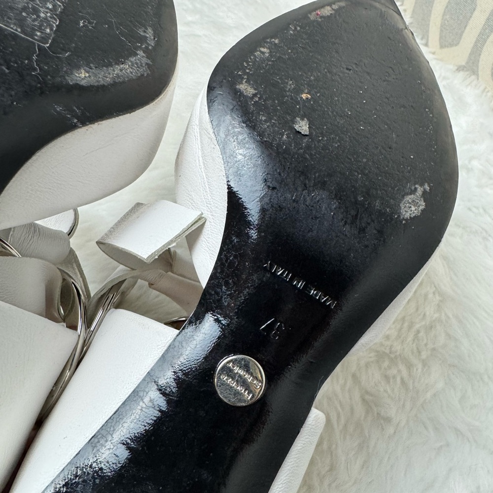 Proenza Schouler Front-tie Block-heel leather mules in white 37 - Picture 12 of 12